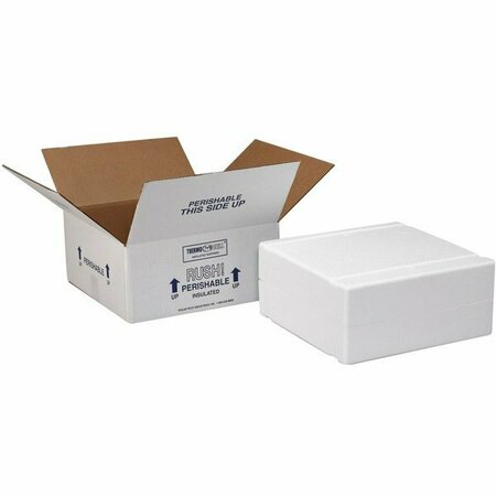 POLAR TECH INDUSTRIES Polar Tech Thermo Chill Medium Insulated Shipping Box with Foam Container 12'' x 12'' x 4'' 451XM4C
